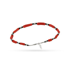 Bracciale con corallo e onice