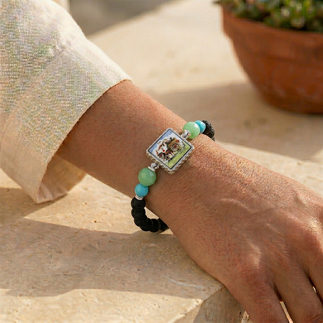 Bracciale con mattonella